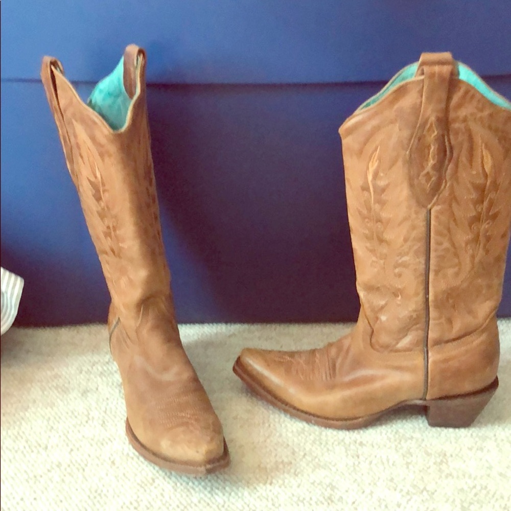 Corral Retro Vintage Tan Cowboy boots 7.5